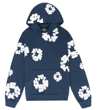 Denim Tears Cotton Wreath Hoodie Navy