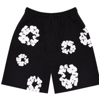 Denim Tears The Cotton Wreath Shorts Black