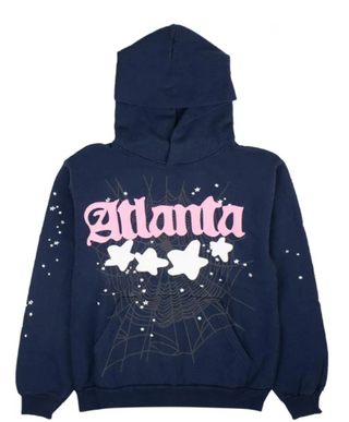 Sp5der Atlanta Hoodie Navy