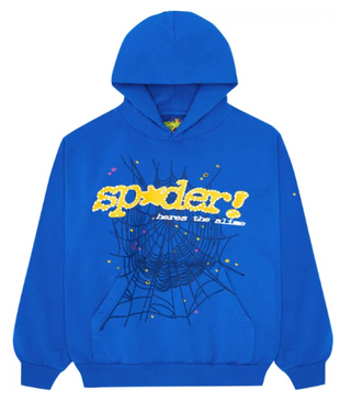 Sp5der TC Hoodie Blue
