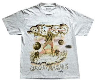Travis Scott Utopia Tour Skitzo Circus Maximus Tee White