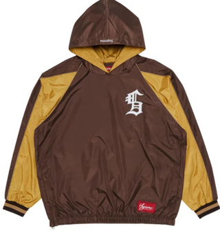 Supreme Hoodie Warm Up Pullover Brown