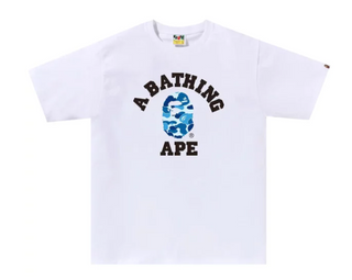 Bape ABC Camo College Tee Black/Blue