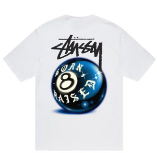 Stussy X Born & Raised 8 Ball Tee