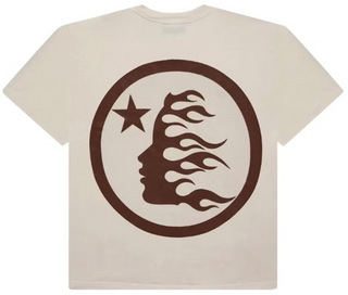 Hellstar Classic Gel Print Tee White/Brown