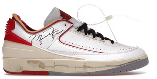 AJ2 Low Off White White Red