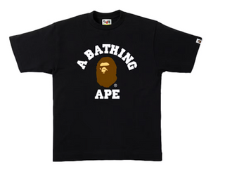 BAPE College Tee Black