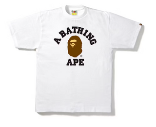 BAPE College Tee White