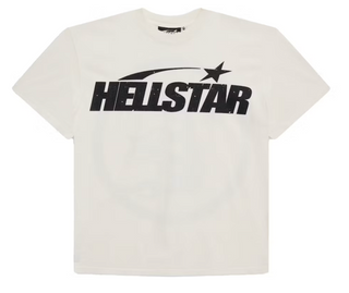 Hellstar Classic Logo Tee White (Regular Print) White/Black
