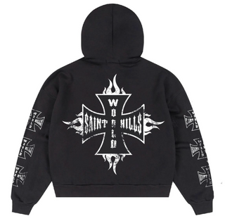 Saint Hills Chopper World Hoodie Black