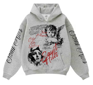Saint Hills Galleria Zip Hoodie Ash Grey