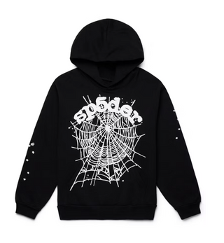 Sp5der OG Web Hoodie Black
