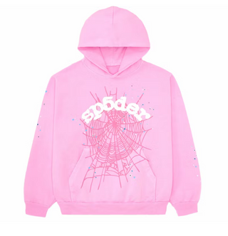 Sp5der OG Web Hoodie Pink