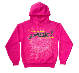 Sp5der P*NK V2 Hoodie Pink