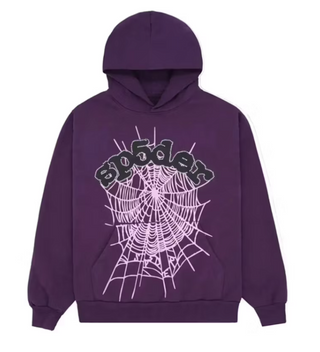 Sp5der Web Hoodie Purple