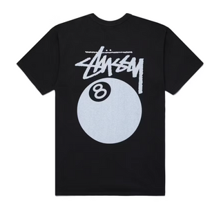 Stussy 8 Ball Pigment Dyed Tee Black