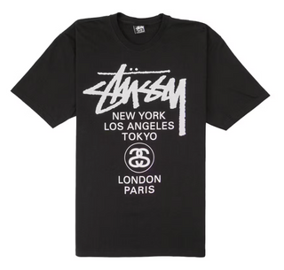 Stussy World Tour Tee Black