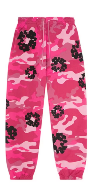 Denim Tears The Cotton Wreath Sweatpant Pink Camo