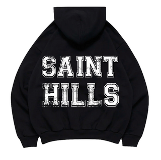 Saint Hills Varsity Zip Hoodie Black