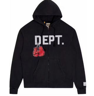 Gallery Dept. Boxing Merch Zip Hoodie Vintage Black