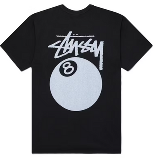 Stussy 8 Ball Pigment Dyed Tee Black