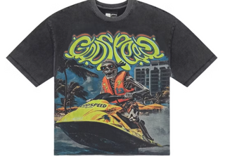 Godspeed Wave Runner Tee Black Wash