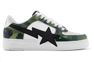 A Bathing Ape Bape Sta Low #1 Color Camo Green White
