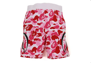 BAPE Big ABC Camo Side Shark Sweat Shorts Pink