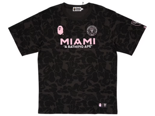 Bape X Inter Miami CF Camo Tee Black