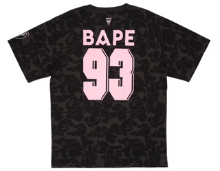 Bape X Inter Miami CF Camo Tee Black