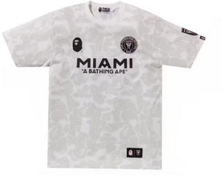 Bape X Inter Miami CF Camo Tee White