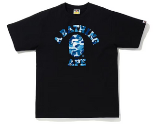 Bape ABC Camo College Tee Black/Blue