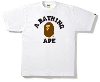 BAPE College Tee White