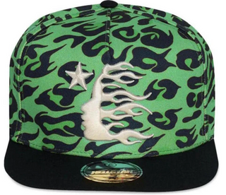 Hellstar Cheetah Snapback Hat Green