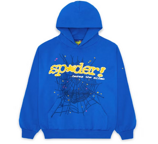 Sp5der TC Hoodie Blue