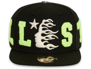 Hellstar OG Patch Fitted Hat Black/Neon