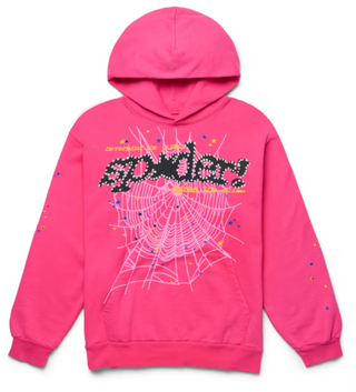 Sp5der P*NK V2 Hoodie Pink