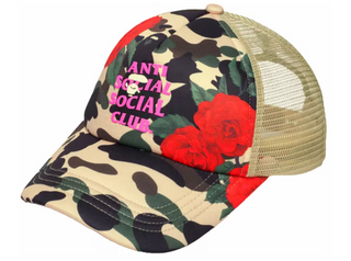 BAPE Anti Social Social Club Mesh Cap Yellow