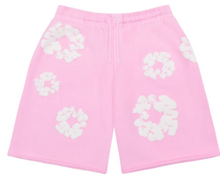 Denim Tears The Cotton Wreath Sweatshorts Powder Pink