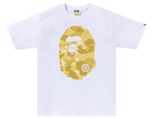 BAPE Color Camo Big Ape Head Tee (FW25) White/Yellow