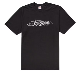 Supreme Script Tee Black