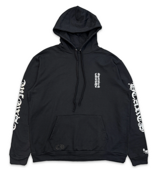 Chrome Hearts Vertical Logo Hoodie Black/Silver