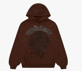 Sp5der Web V2 Hoodie ComplexCon Exclusive Brown