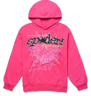 Sp5der P*NK V2 Hoodie Pink