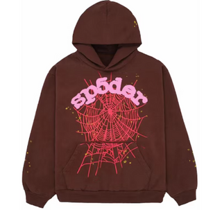 Sp5der Web Hoodie Brown
