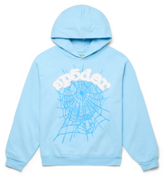 Sp5der Web Hoodie Sky Blue