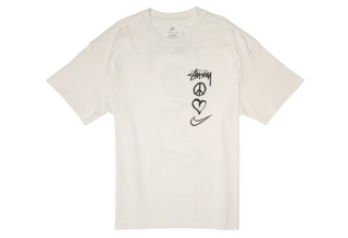 Nike x Stussy Peace, Love, Swoosh Tee White