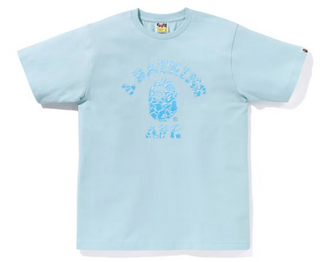 BAPE ABC Sea Surface Camo College Tee Sax