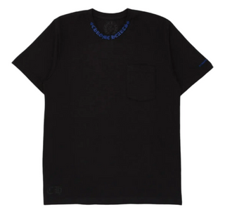 Chrome Hearts Neck Logo Pocket Tee Black/Blue
