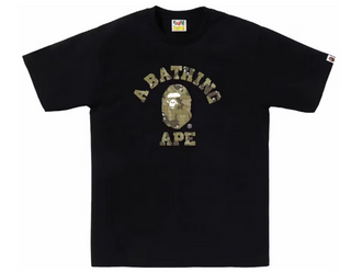 BAPE Bitmap College Tee Black